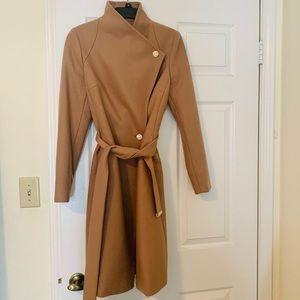 TED BAKER LONDON Rose Wool & Cashmere Wrap Coat